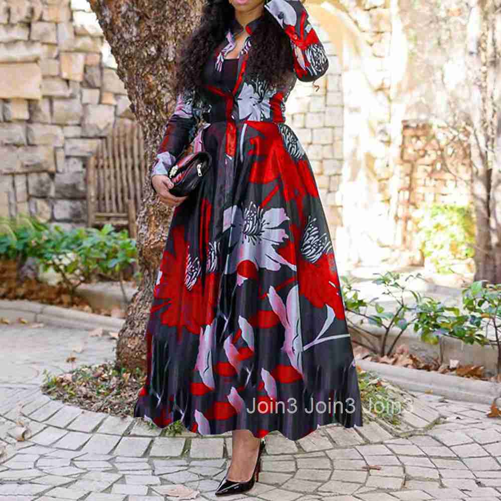 2025 Spring/summer New Womens Waist Up Dress A-line Large Swing Digital Printed Long Dress