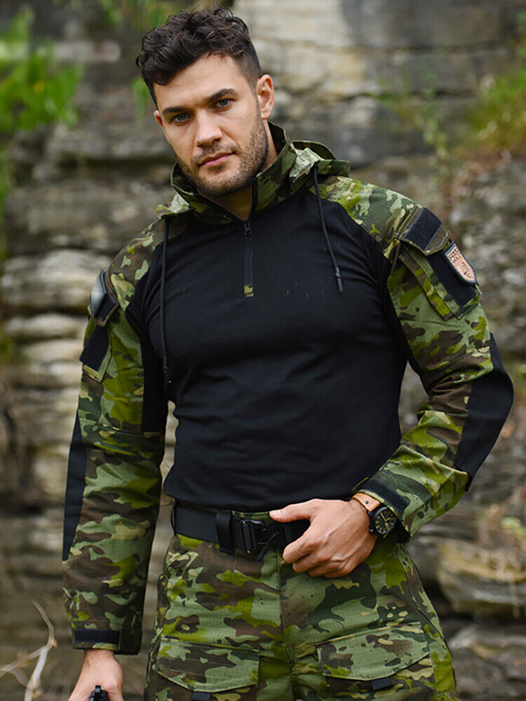 Long New Frog Sleeve Combat Military Fan Tactical Suit Anti-friction