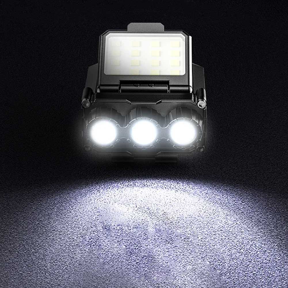 LED Induction Headlamp 7 Modes Type-C USB Rechargeable Mini Cap Clip Light 700Lumens Head Flashlight for Camping Fishing Lantern M251115