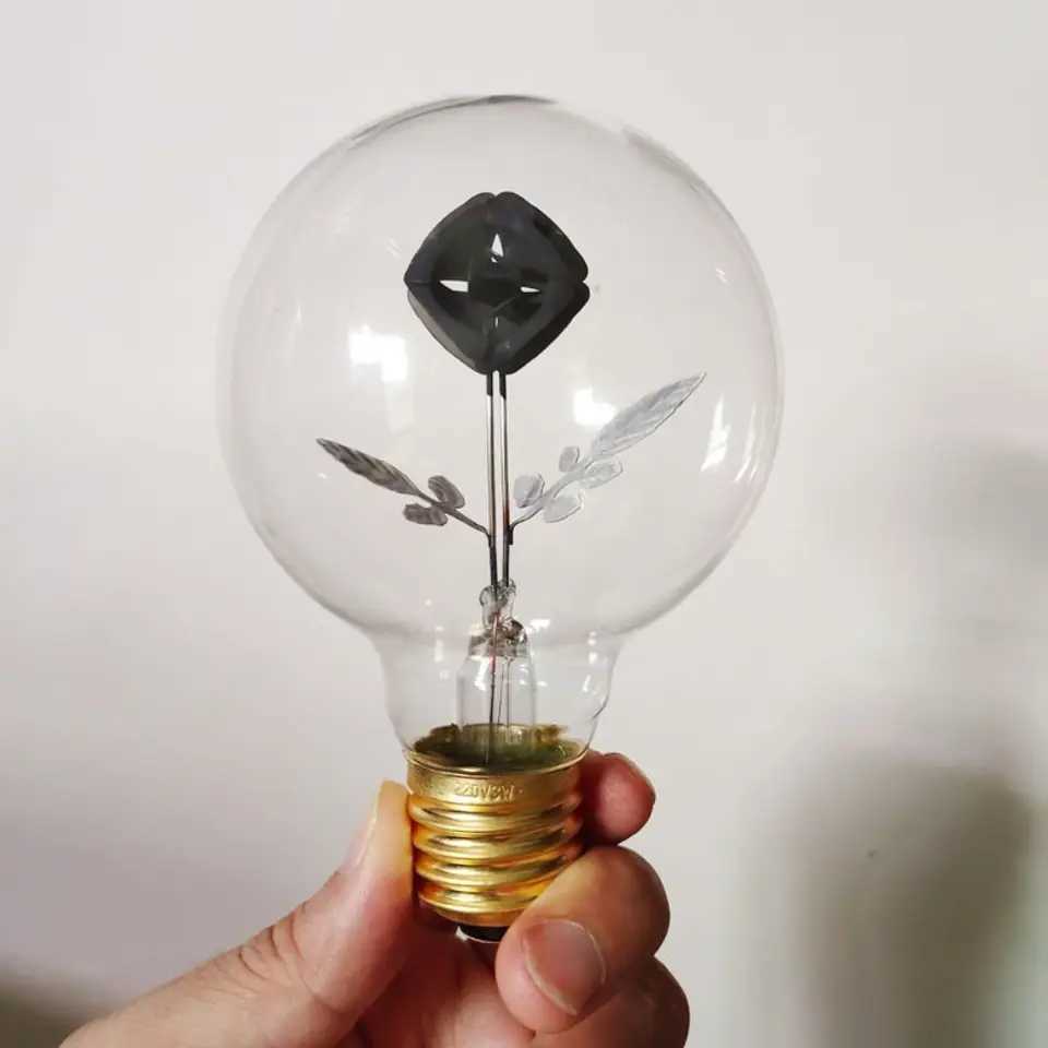 Energy Saving Rose Flame Light Bulb Heart Love Art Light Bulb Sunflower Screw Holder Creative Night Lamp Decoration C251115