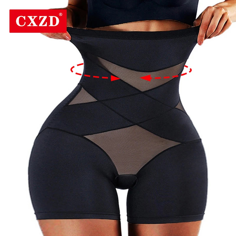 CXZD Women High Waist Trainer Body Shaper Panties Tummy Belly Control Body Slimming Control Shapewear Girdle Underwear 250415