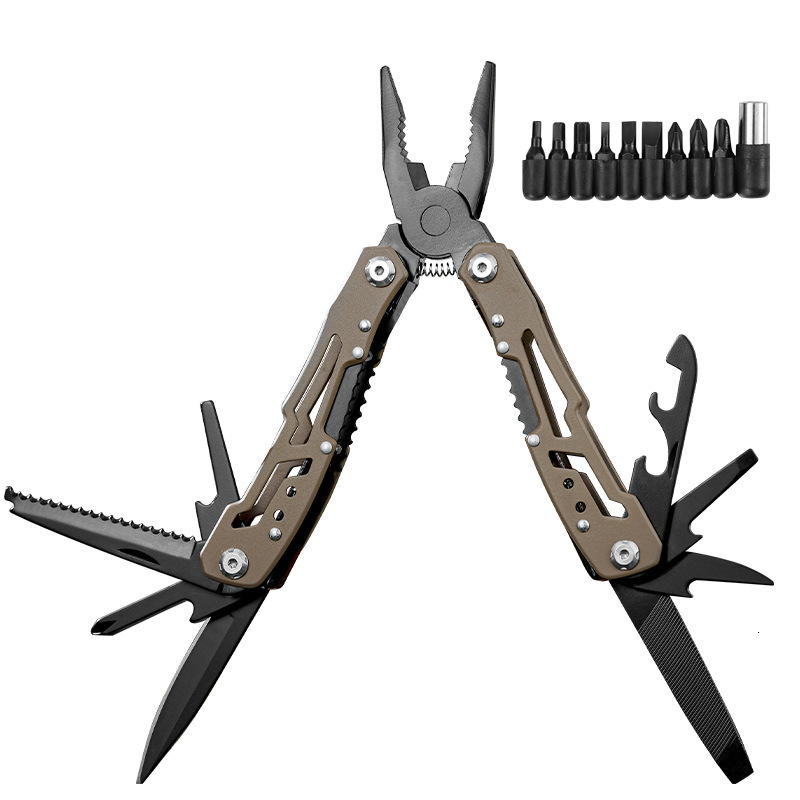 Multifunctional Tool Pliers Stainless Steel Outdoor Folding Portable Combination Multifunctional Pliers Bit 250522