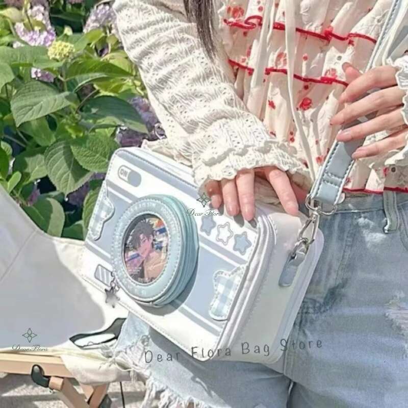 New Design Small Camera Ita Fashionable Cute Girl Transparent DIY Cosplay Shoulder Bags Street Trend Messenger Crossbody Bag