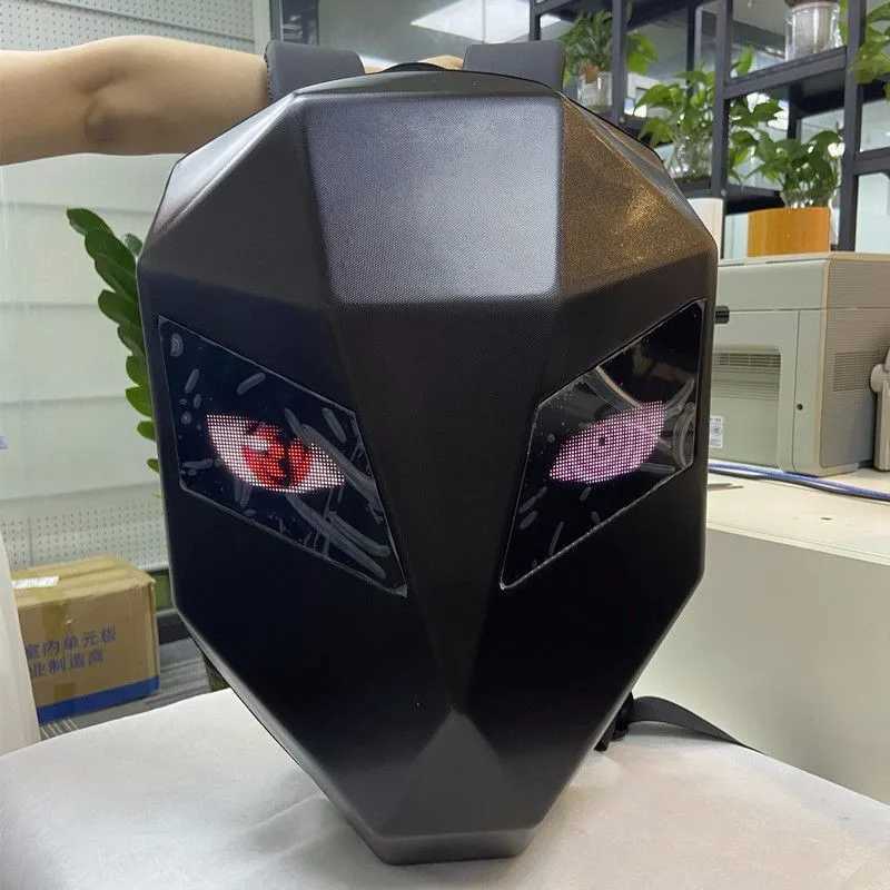 Led Riding Backpack Men Motorcycle Backpack Sports Personality Diy Knight Backpack Women Bag Mochila Feminina School Bags RugzakW251114