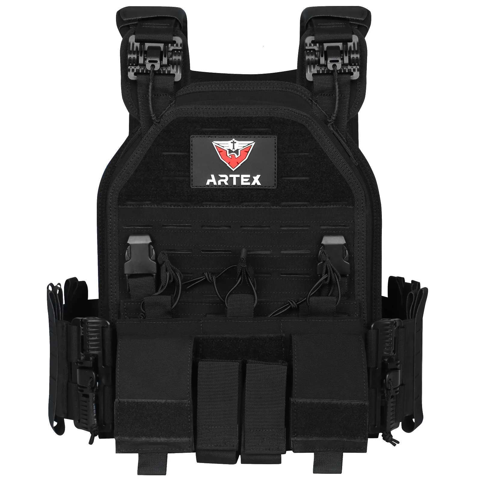 ARTEX CAMO Light Weight Quick Release Combat Plate Carrier 1000D Nylon Molle Tactical Vest Hunting XJ251114