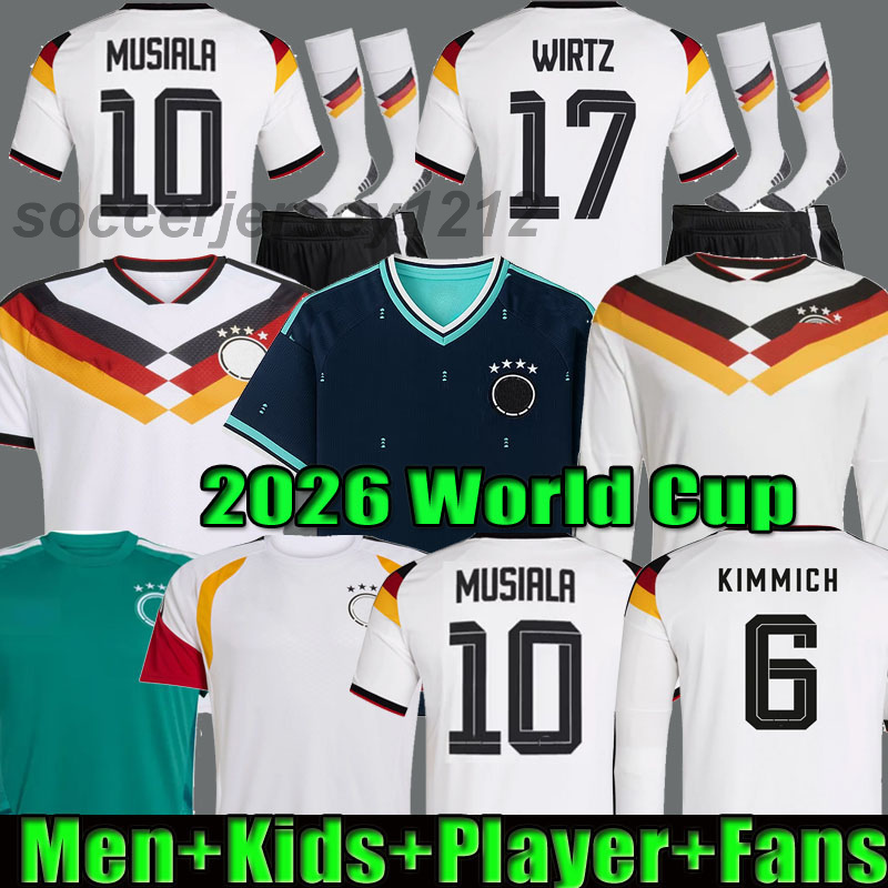 2026 Germany 125-Year Anniversary woman world cup Soccer Jerseys 2025 Player KROOS GNABRY WERNER MUSIALA MULLER HAVERTZ WIRTZ PAVLOVIC 25 26 Men Football Shirts Kids
