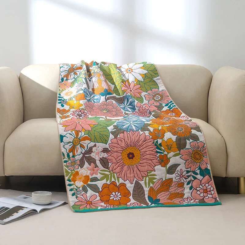 Large Size Pure Cotton Gauze Absorbent Quick Drying Bath For Home Bathroom Wrapped Beach Shower Towel 80*160Cm