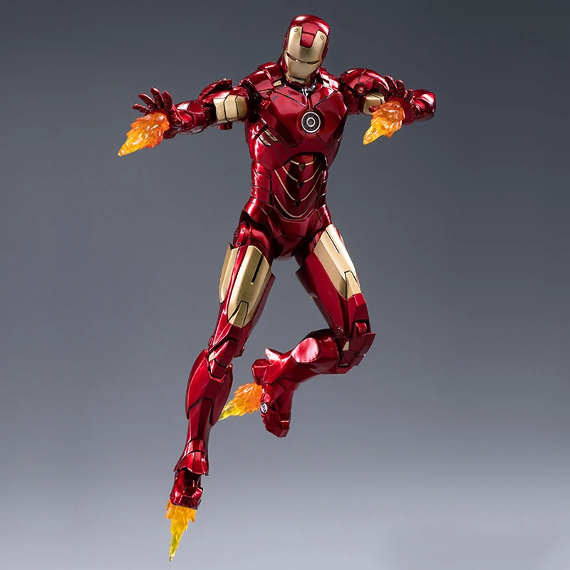 ZD Toys Marvel Official Licensed Iron Man MK1 MK2 MK3 MK4 MK5 MK6 MK7 7Inch Tony Stark Action Figure Avengers 1/10 Scale Collectible Model Kids Gifts 