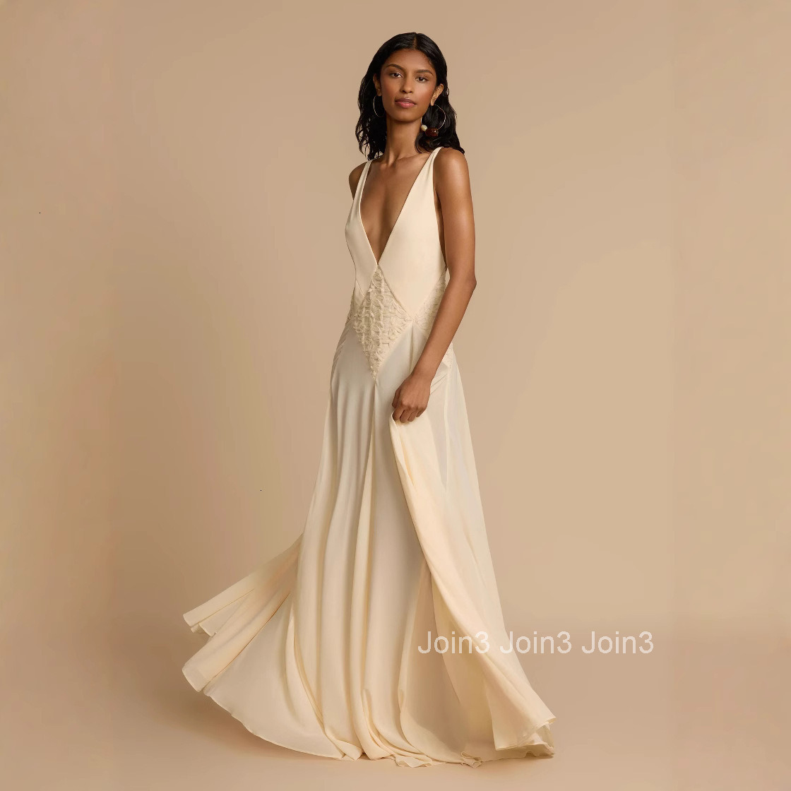 2025 Summer Womens Fashion Simple Hollow Splicing Lace Strap Color Dress