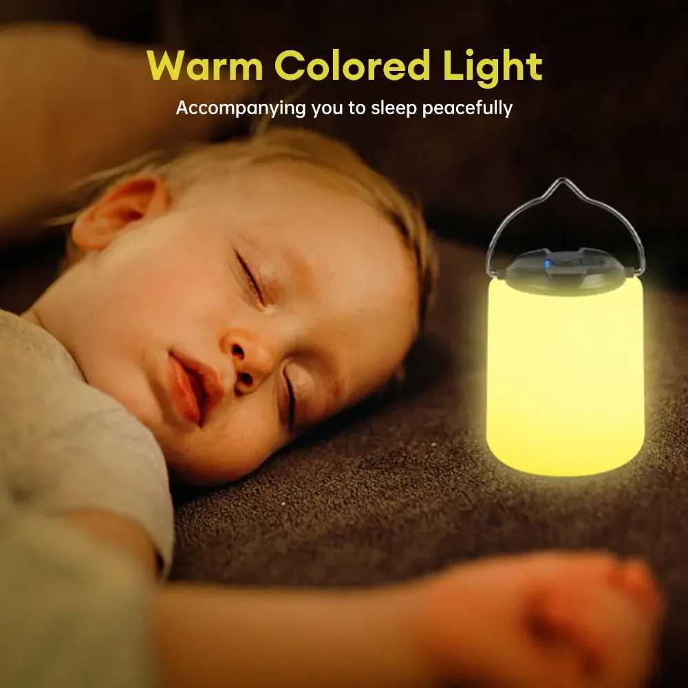 Mini Rechargeable LED Camping Lantern Soft Light Emergency Portable Tent Lighting with Hook Super Bright Canopy Lighting M251115