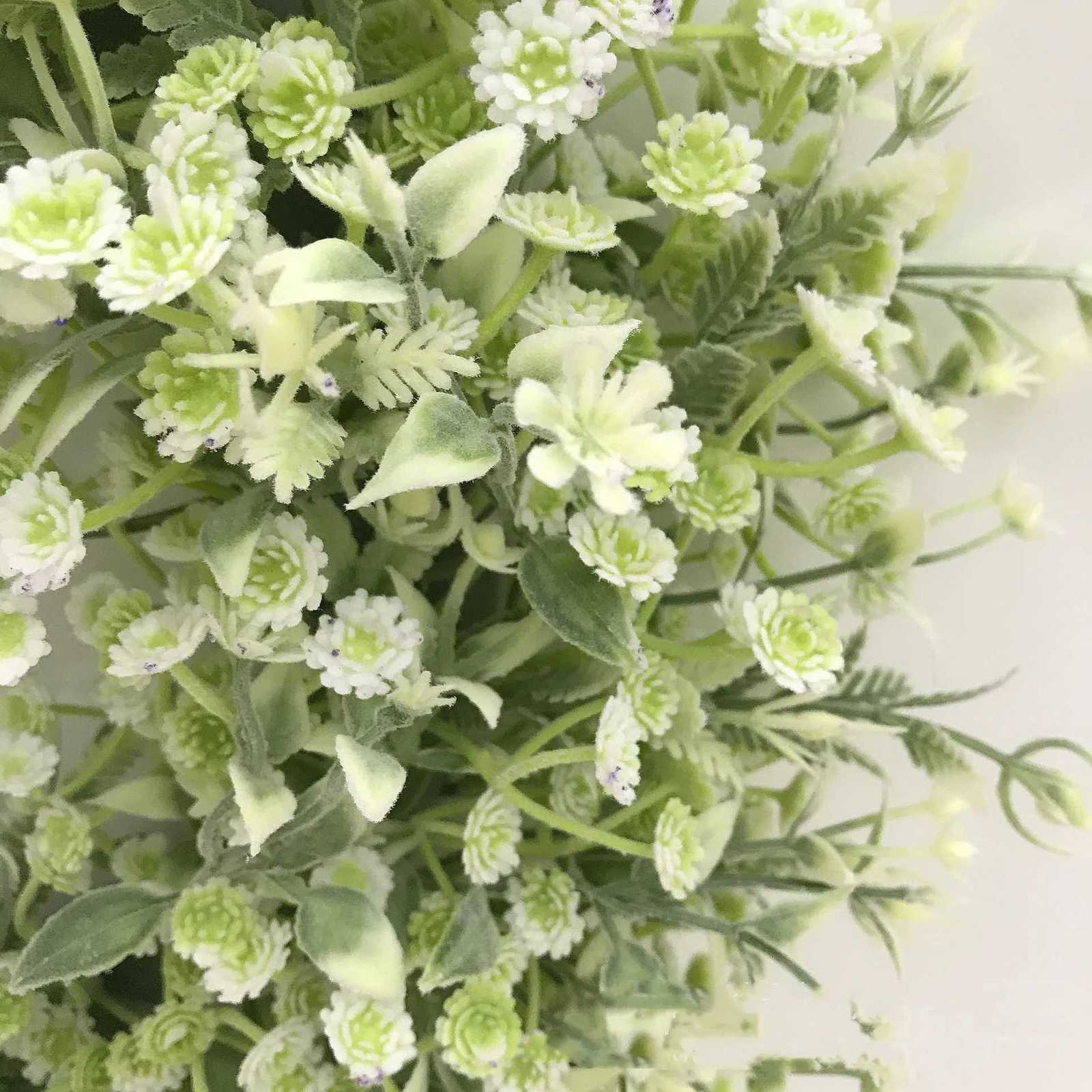 45cm Artificial Babysbreath Wreath Garland for Wedding Decoration Home Party DIY Wall Hanging Front Door DecorationM251115