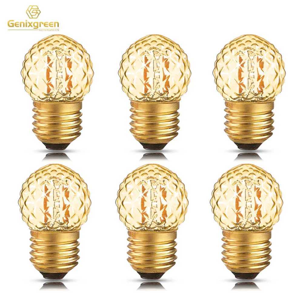 G40 E27 Low Watt 1W Led Night Bulbs Equal to 10 Watt Incandescent Bulb Dimmable Decorative Diamond Shaped Amber Glass Light Bulb C251115