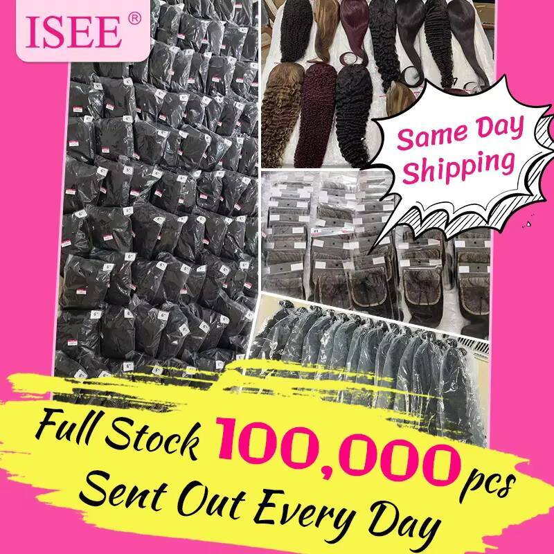 ISEE Hair Wig Pre Plucked Swiss HD Lace Closure 100 European Human Hair Wigs Body Wave Dome Cap Real Glueless Wear Go Wigs