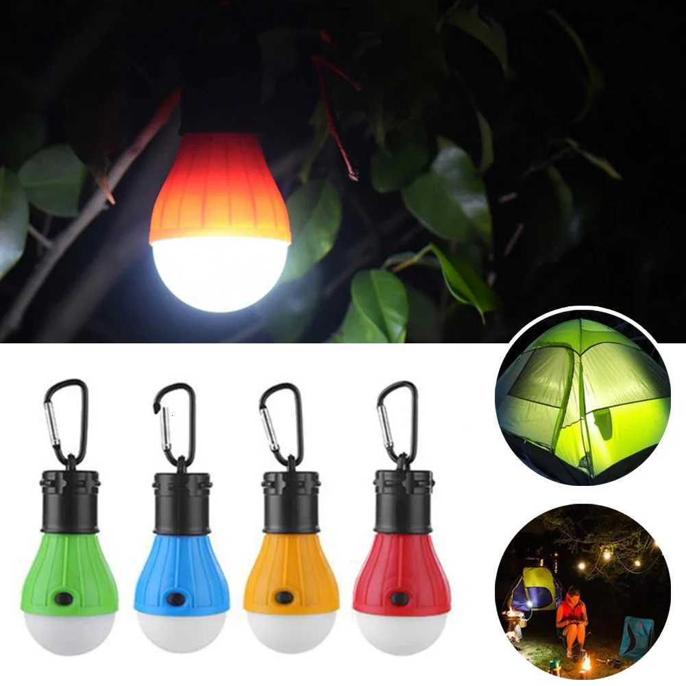 LED Camping Lantern Tent Lamp Light Bulb Emergency Light Waterproof Portable Adventure Hanging Flashlight AAA Batteries Powered M251115