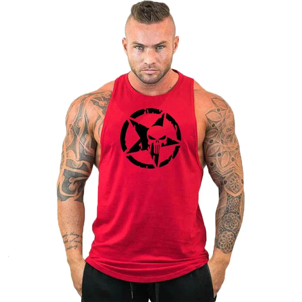 fashion pure cotton sleeveless shirt vest mens fitness underwear 250407