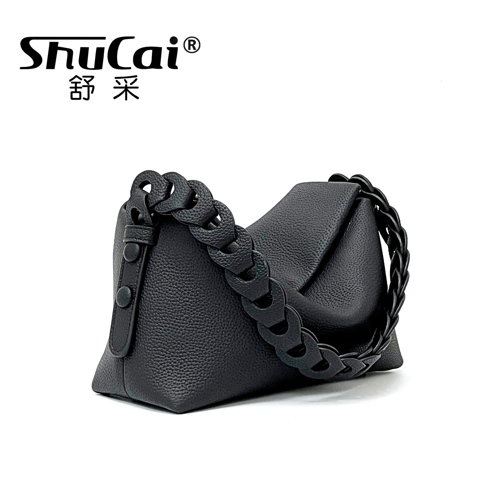 Womens niche woven single shoulder horizontal handbag with genuine leather bottom bag simple and fashionable warm pillow bag 250410