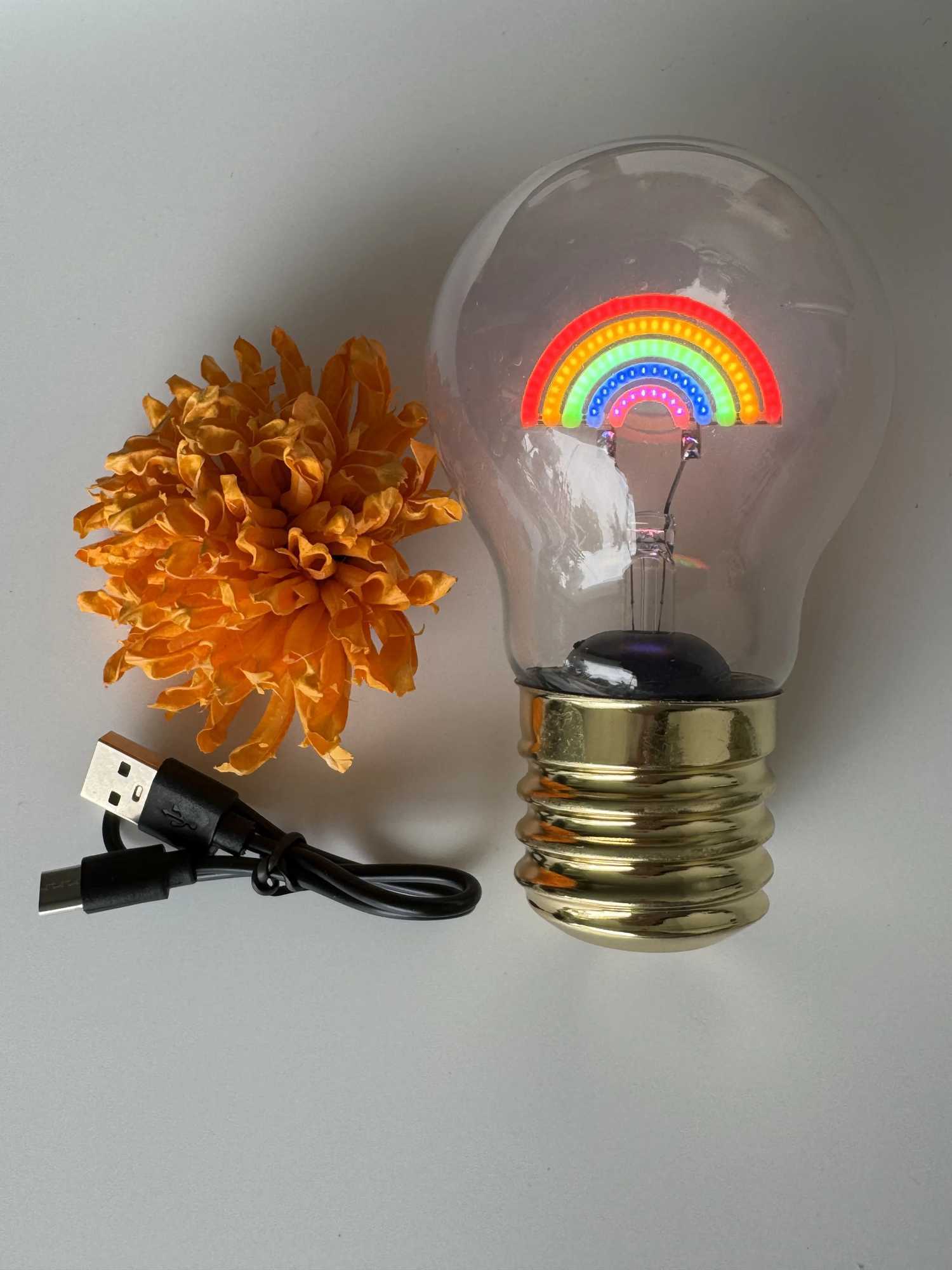 A70 5V rechargeable light bulb with one arrow through the heart modeling plasti dimmable creative decorative desk bedroom lamp C251115