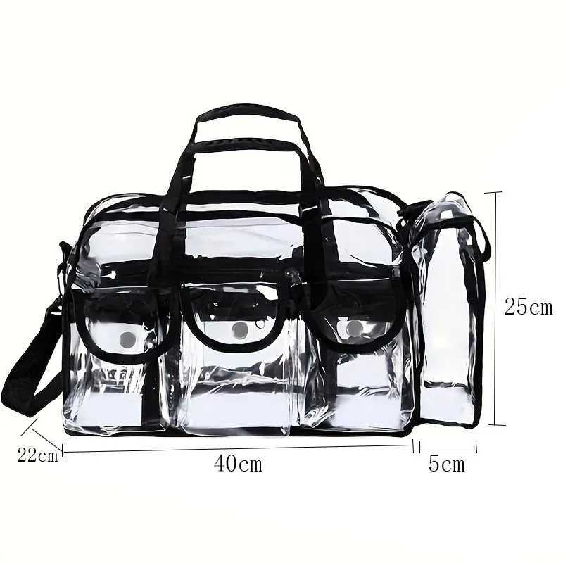 Transparent PVC Water Makeup Bag Swimming Bag Bathroom Makeup Bag Large Capacity Storage BagXJ250415