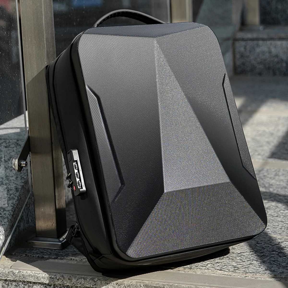 Backpack Mens Expandable Computerbag Large Capacity Business Travel Business Trip Luggage Bag E-Sports Game Hard Shell BackpackW251114