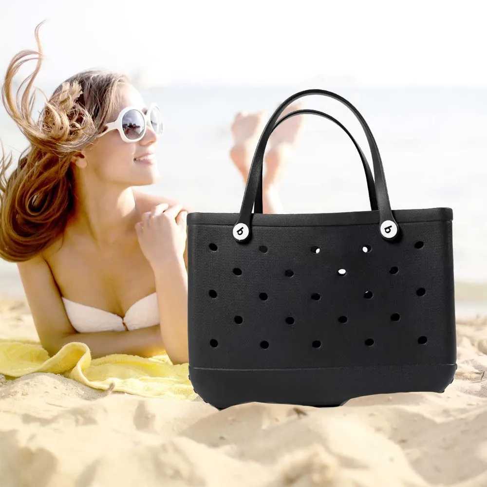 XLarge beach bag oversized rubber boat pool sports bag washable open handbag lightweight and durable handbag womens gift travel bag W250415