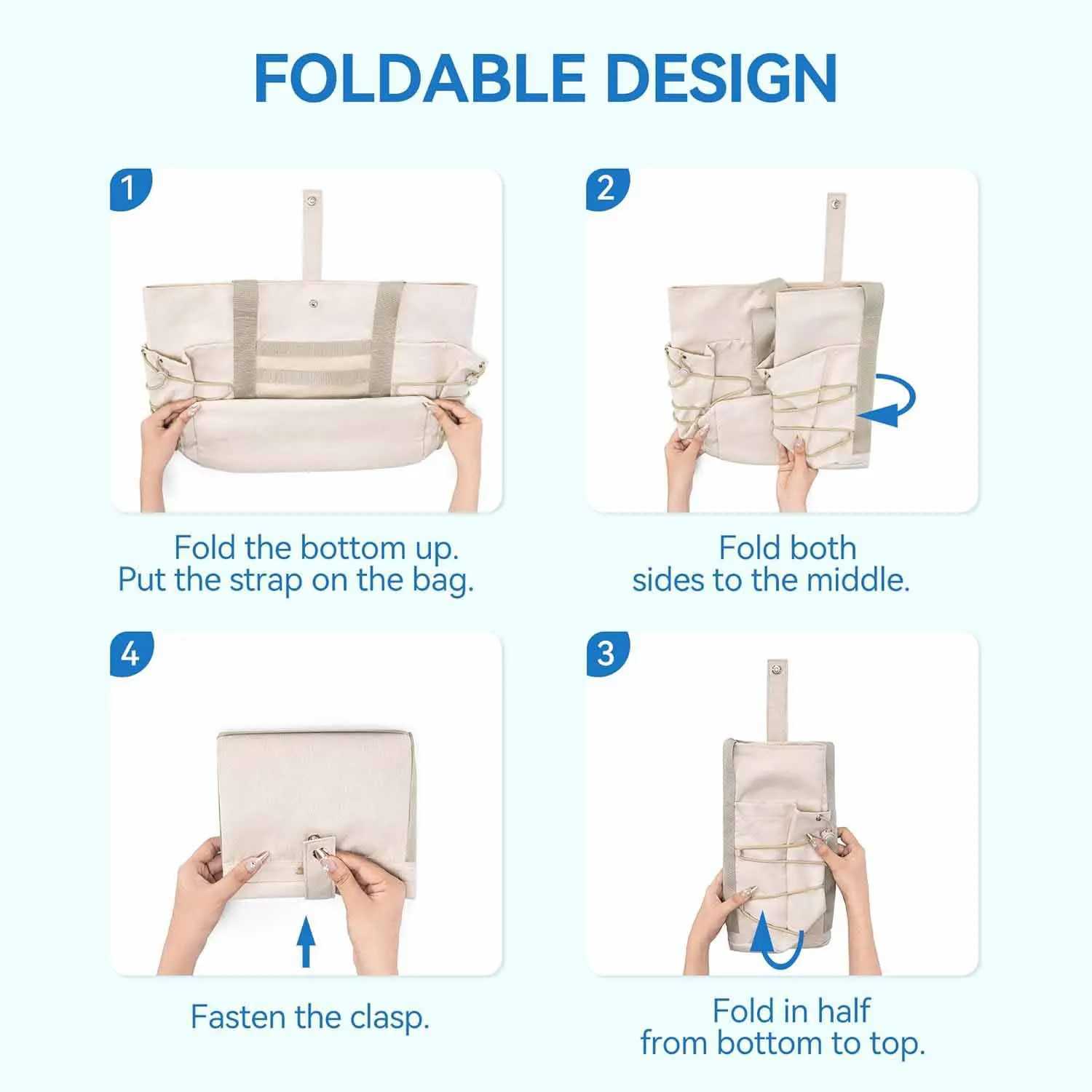 1 travel handbag large capacity folding fitness bag beach swimming bag multifunctional sports bag W250415