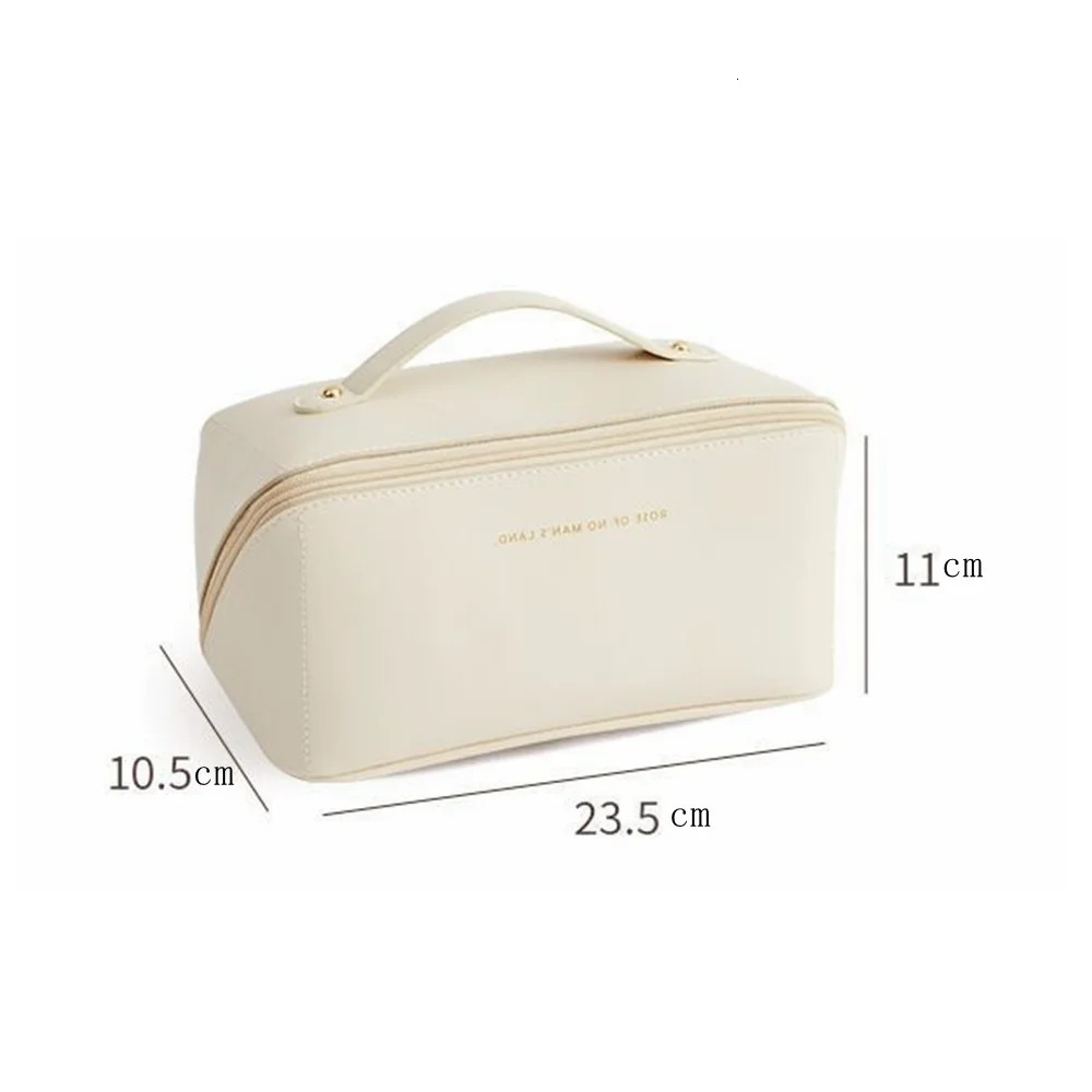 PU Makeup Bag Large Capacity Portable Womens Handheld Washing and Makeup Multi functional Storage Bag 250410