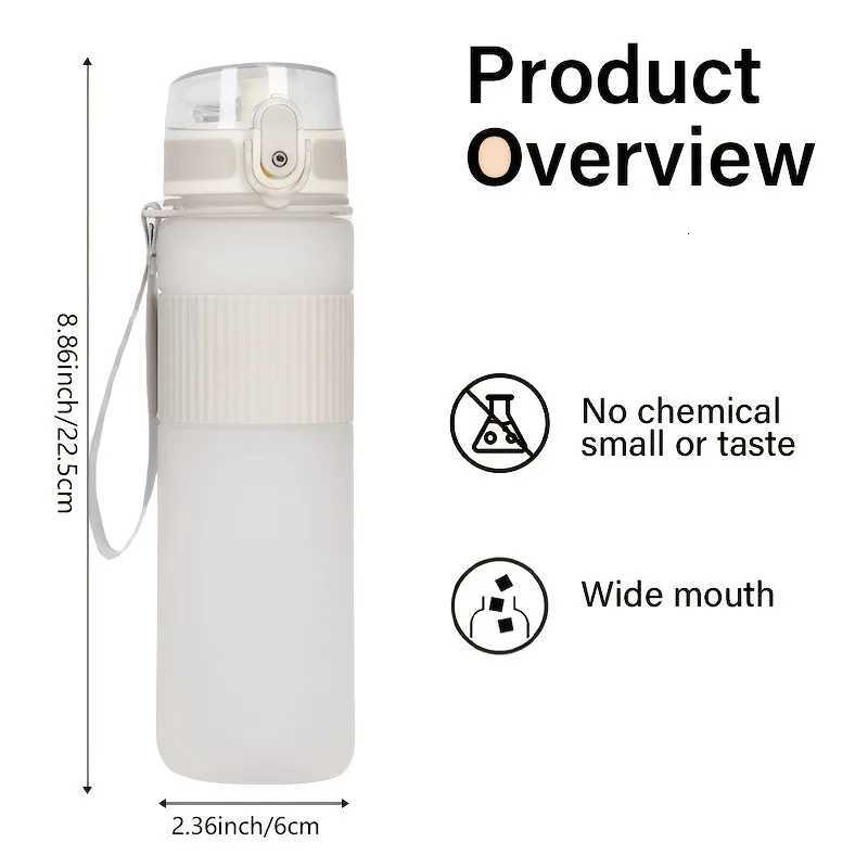1pc BPA-Free Plastic Water Bottle with Lid and Strap-Ideal for Hiking Fitness and Casual Use - Perfect Gift for FatherS DayW251114