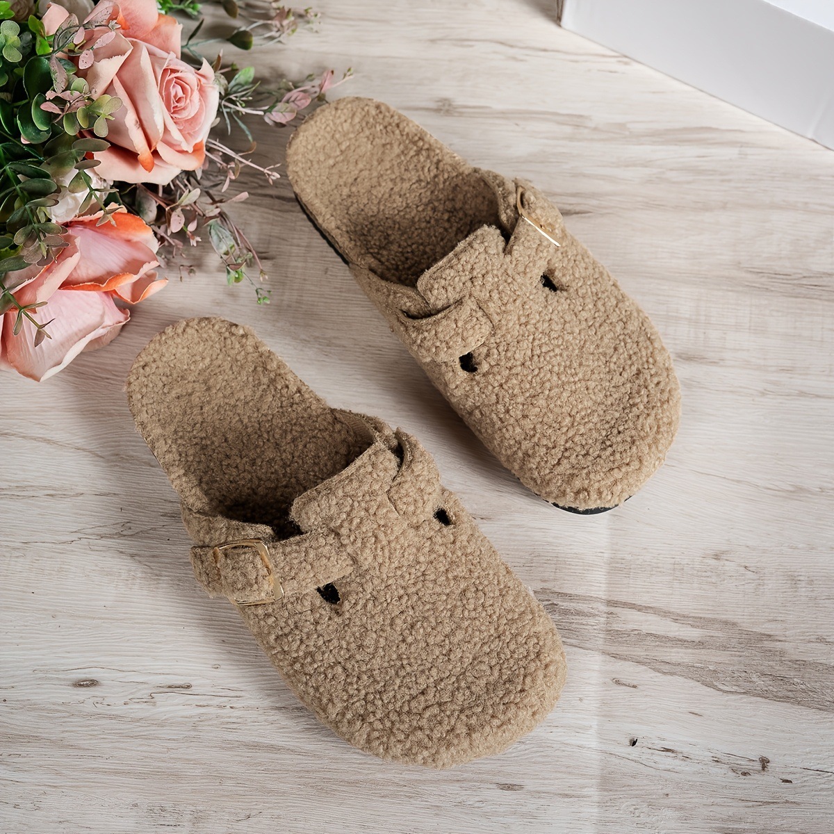 Fashion Mink Faux Fur Slippers Women Winter Toe Wrap Woman Shoes Thick Soft Sole Slides Outdoor Flat Fur Slippers 250919