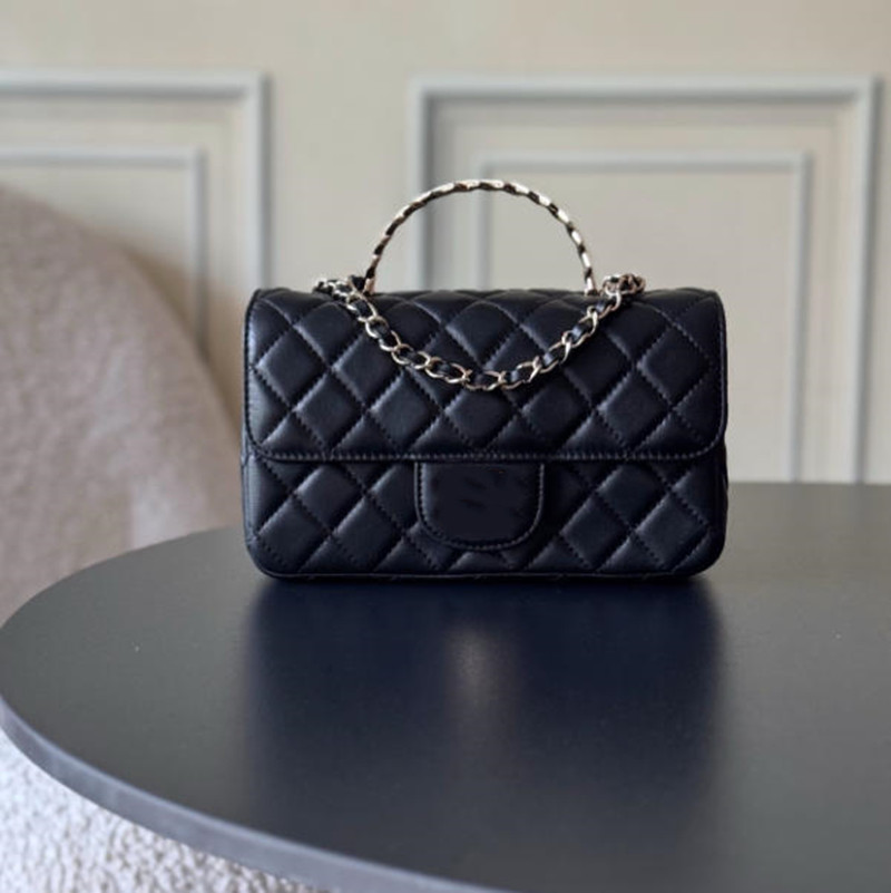 10a Designer Mirror Quality Mini LuxuryTotes Chains Bags Solid Color Leather Women' Luxury Logo Chain Messenger Bag Fashion Zipper Shoulder Handbags