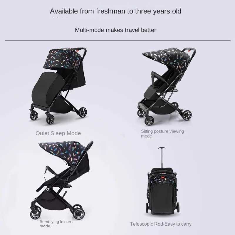 Lightweight folding simple high landscape new generation handcart with telescopic handcart shock-absorbing rubber wheels X250415