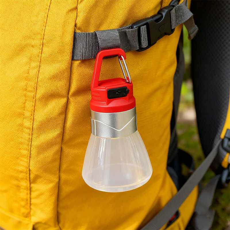 Portable Camping Lantern Outdoor Camping Water Bottle Light Hiking Multi Scene Atmosphere Hanging Spotlight Flashlight M251115