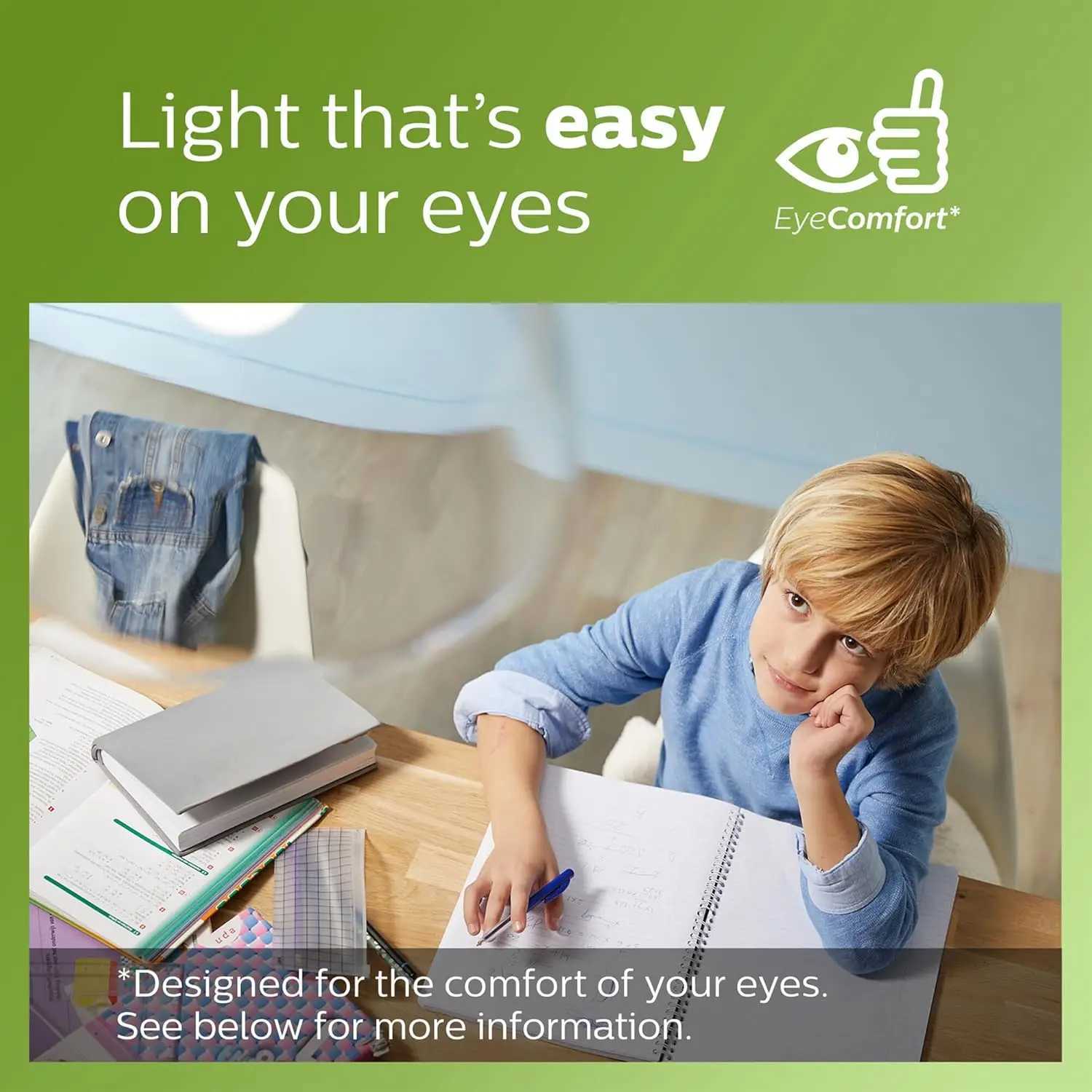 Philips 4pcs UltraEfficient E27 LED Filament Clear A60 Bulbs 25W 4W Lamps Glass LED White Color Light 50000 Hours EyeComfort C251115