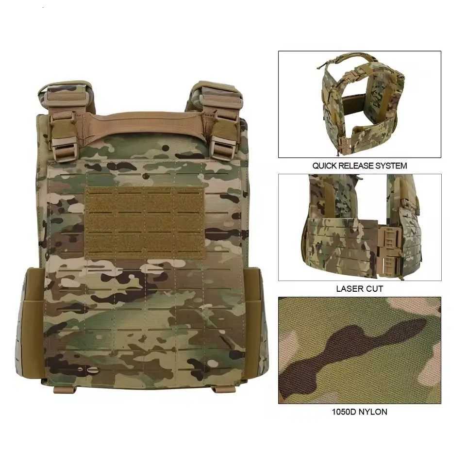 YAKEDA 900D Wear-resistant Quick-release Laser-cut MOLLE System Outdoor Hunting Training Tactical Vest Made of Nylon Material XJ251114