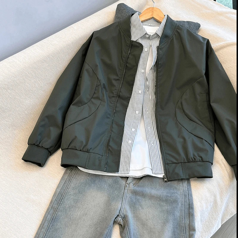 Spring Mens Pilot Jacket Lightweight Windproof Jacket Baseball Jacket Mens Windproof Outdoor Casual Fashion Bomber Jacket 250415