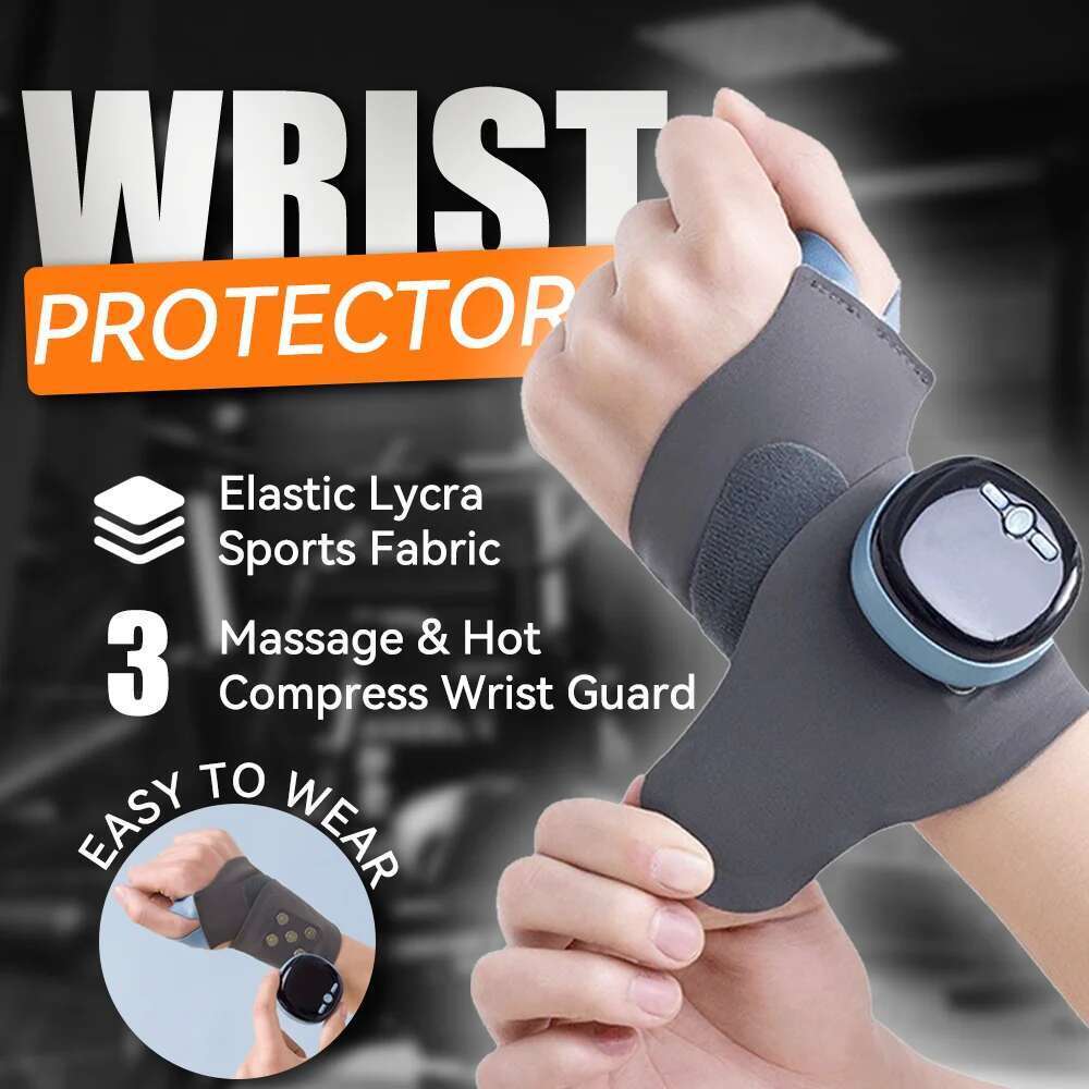 wristband For Tendonitis Heated Massager TFCC Strain , Sprain Sports Wrist Guard Preventing Muscle Strains