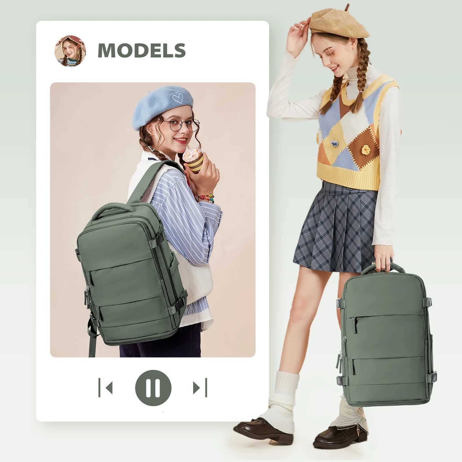 Cabin Airplane 40x20x25 Travel Backpack Anti Theft Backpack 156inch Portable Backpack Notebook Bag Men Casual Hiking BackpackW251114