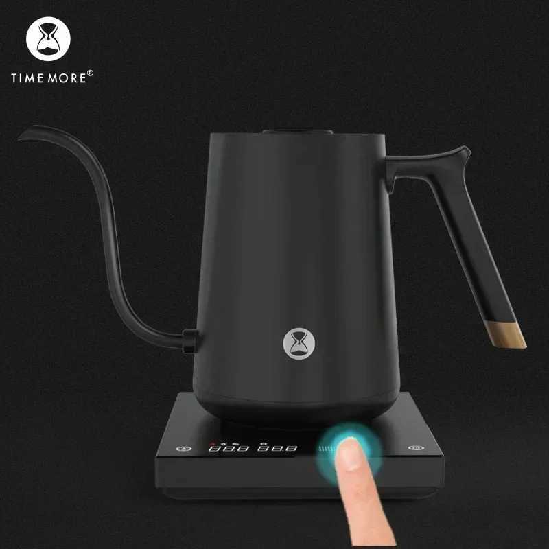 Timemore Fish Smart Electric Pour Over Kettle 600ml 220v Fine Mouth Temperature Control Customize Hand Brew Coffee Pot Gift Y251114