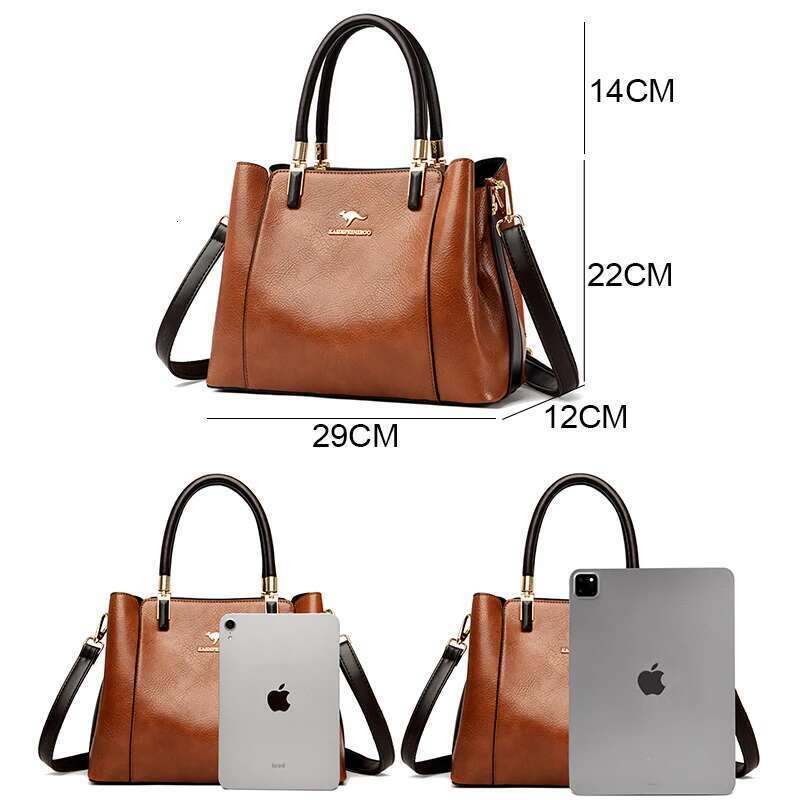 Genuine Handbags Women 2024 Trending Crossbody Shoulder Bags Ladies Branded Tote Bag 100% Cow Leather Casual Sac