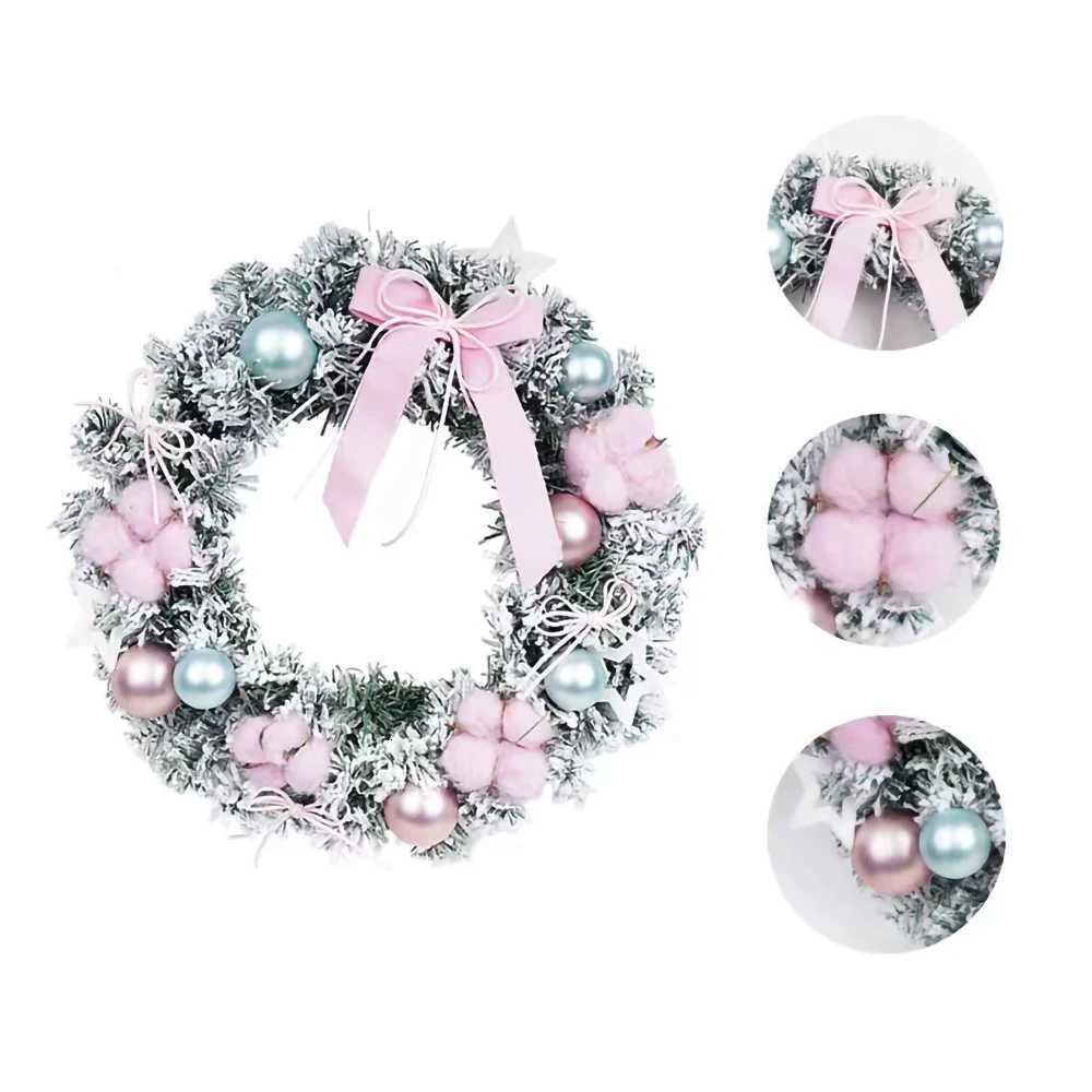 30/40cm Artificial Christmas Wreath Holiday Garland Decoration Front Door Wreath for HomeM251115