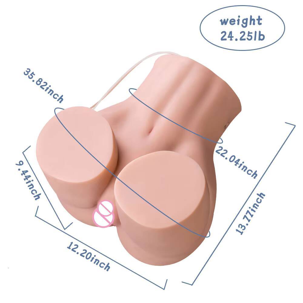 Solid Silicone Doll Half Body Yin Hip Inverted Model Airplane Cup Mens Masturbation Device Has Become a Human FunToy