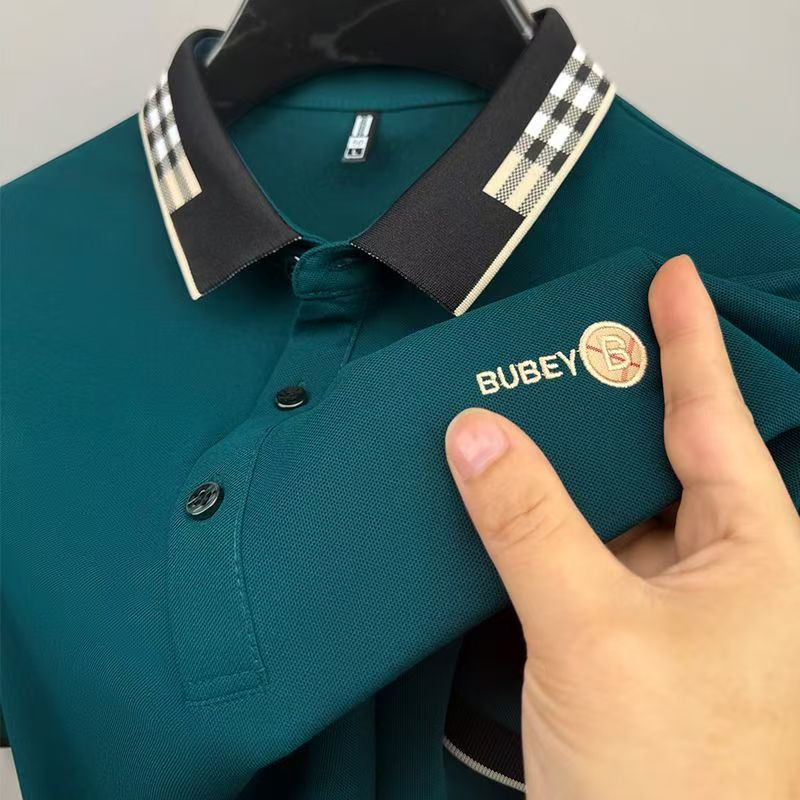 2025 Mens Polos High end embroidered short sleeved cotton polo shirt men s T shirt Korean fashion clothing summer luxury top Asian size M-- 4XL 01