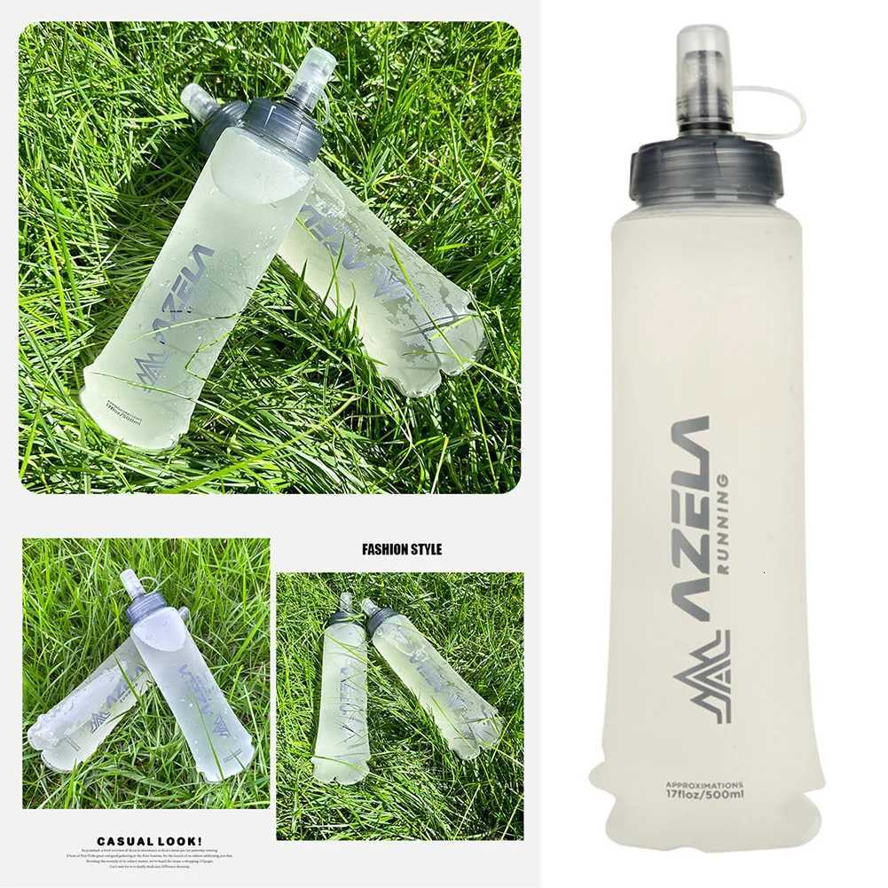 Sports Soft Water Flask Soft Flask 500ml Food Grade For Running Portable Lightweight Running Water Bottle for Outdoor SportsW251114