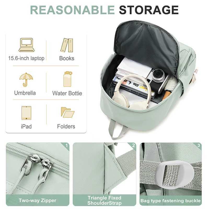 School Backpack for Women Teenagers Girls Boys Childrens School Bag Casual Travel Laptop Backpack College Bookbag Work DaypackW251114