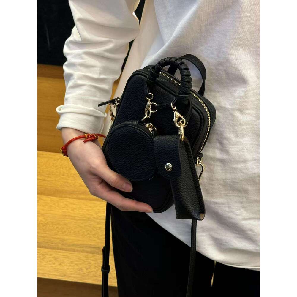 Mm Women's Bags Top Layer Cowhide New Mobile Phone Diagonal Cross Women's Versatile Casual Square Genuine Leather Change Small Bag