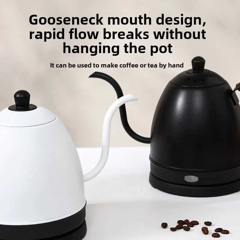 Kettle hand-brewed coffee pot food-grade stainless steel slender mouth electric kettle tea gooseneck pot new Y251114