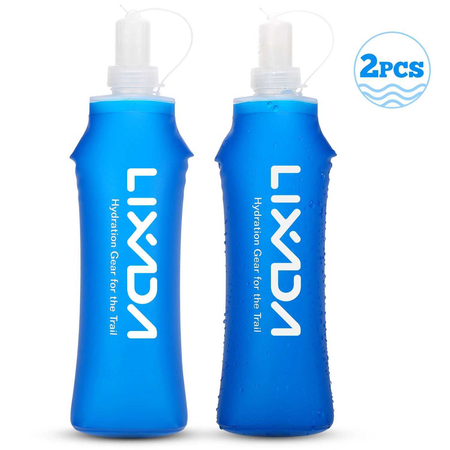 Lixada 1/2 Pcs 500mml 300ml Outdoor Sport Camping Running Sport Bicycle Soft Water Bottle Folding TPU Soft Flask Water BagW251114