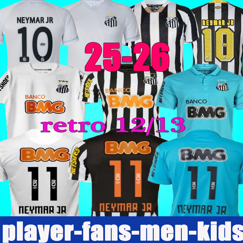 2012 2013 2024 2025 Santos soccer jersey retro NEYMAR 12 13 24 25 26 JR Special Edition football men kids shirts XXXL 4XL