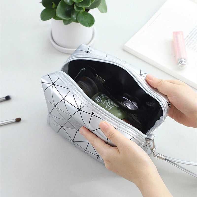 PU Fi Womens Toilet Bag Korean Cosmetics Storage Organizer Wbag Womens Travel Cosmetics Shell BagXJ250415