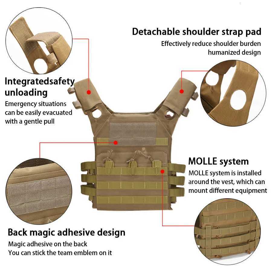 Outdoor Training Vest Multi functional MOLLE Expansion Convenient Training COS Vest Lightweight JPC Vest XJ250730XJ251114