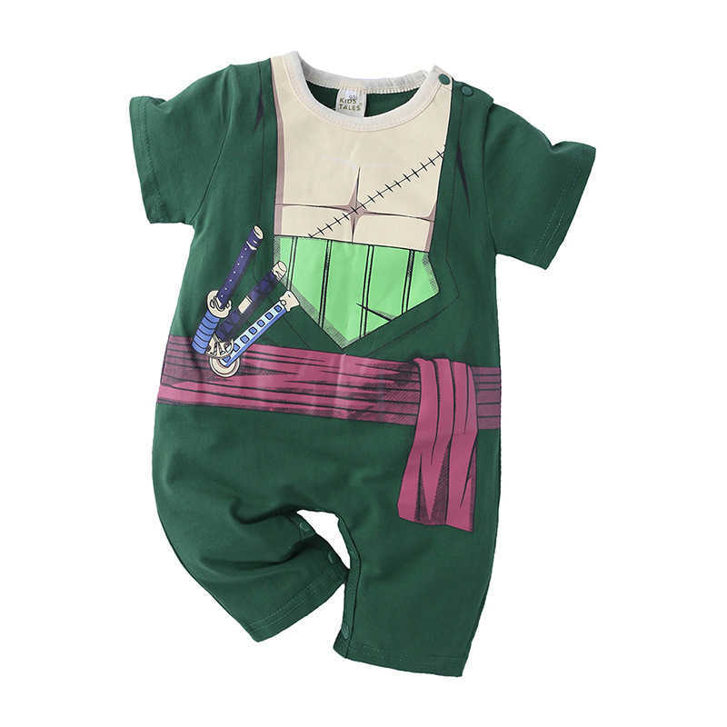 Jumpsuit Clothing Cotton Baby Girl Boy Child Designer Cartoon Baby Baby Cartoon Cartoon Onesie Summer Clothes Newborn Outings Y250415